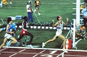 1984 Olympics Collection: Mike McLeod wins a silver medal at the 1984 Los Angeles Olympics