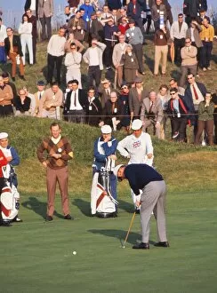 Images Dated 15th February 2010: Mille Barber putts at the 1969 Ryder Cup