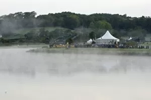 Images Dated 2nd October 2010: Mist rises off the lake between the 6th fairway and the 13th tee at Celtic Manor during the 2010