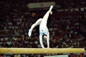 1976 Montreal Olympics Collection: Nadia Comaneci at the 1976 Montreal Olympics