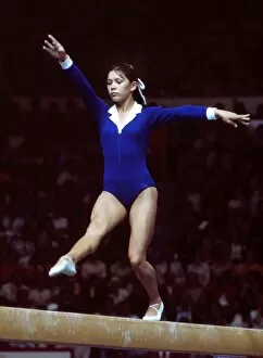 1976 Montreal Olympics Collection: Nellie Kim at the 1976 Montreal Olympics