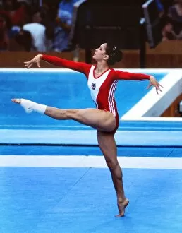 1980 Moscow Olympics Collection: Nellie Kim at the 1980 Moscow Olympics