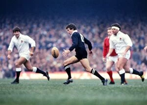 Images Dated 27th April 2012: New Zealands Wayne Smith kicks ahead against England in 1983