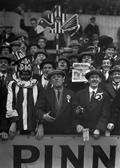 Newcastle United supporters in the stands during the 1924 FA Cup semi-final