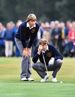 1981 Ryder Cup Collection: Nick Faldo and Peter Oosterhuis - 1981 Ryder Cup