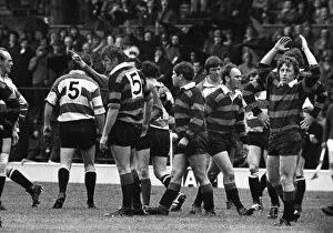 Images Dated 10th April 2012: Nigel Horton is sent-off in the 1972 RFU Club Knock-Out Final