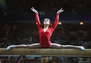 1976 Montreal Olympics Collection: Olga Korbut at the 1976 Montreal Olympics