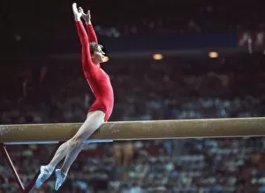 Images Dated 31st January 2011: Olga Korbut at the 1976 Montreal Olympics