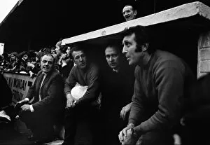 Images Dated 26th February 1972: The Orient bench at Brisbane Road in 1972