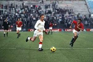 Euro 1972 Collection: Paul Van Himst on the ball at Euro 72