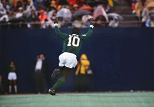 Pele's Farewell Game Collection: Pele celebrates scoring his last professional goal