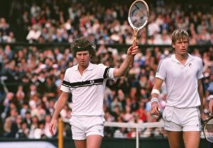 Images Dated 13th September 2010: Peter Fleming and John McEnroe - 1981 Wimbledon Mens Doubles Champions