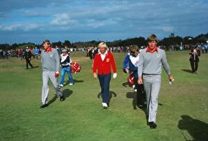 Images Dated 21st March 2012: Peter Oosterhuis, Jack Nicklaus and Nick Faldo - 1977 Ryder Cup