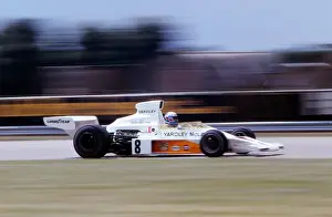 Peter Revson on his way to winning the 1973 British Grand Prix at Silverstone