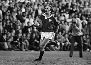 Images Dated 2012 September: Peter Squires scores for the British Lions in 1977 but pulls a hamstring
