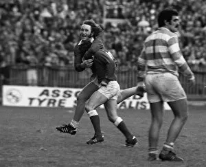 John Collection: Phil Bennett kicks the winning points against Argentina in 1976