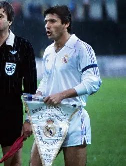 Real Madrid captain Juanito - 1983 Cup Winners Cup Final