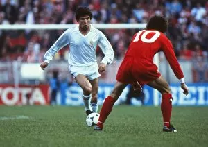 Images Dated 11th March 2013: Real Madrids Santillana - 1981 European Cup Final