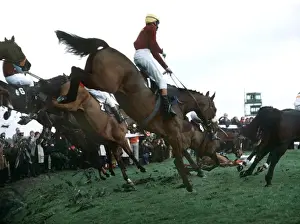 Red Rum clears Bechers Brook - 1976 Grand National
