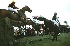 Red Rum clears Bechers Brook - 1976 Grand National