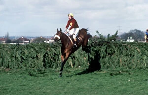 Images Dated 14th April 2010: Red Rum clears the last on the way to winning the 1977 Grand National