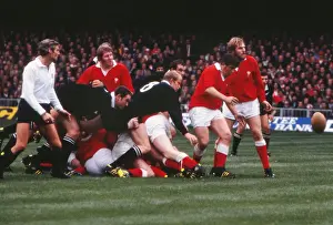 All Blacks Prints: Referee Roger Quittenton looks on during the 1978 Wales game against the All Blacks