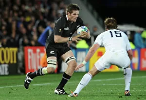 Images Dated 23rd October 2011: Richie McCaw on the ball during the 2011 World Cup Final