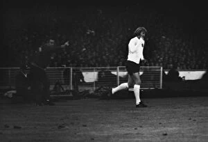 Images Dated 14th March 2012: Rodney Marsh runs onto the Wembley pitch to make his England debut
