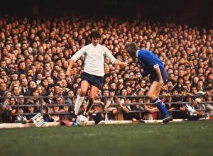 Images Dated 20th February 2012: Roger Davies on the ball for Derby against Juventus in the 1973 European Cup semi-final