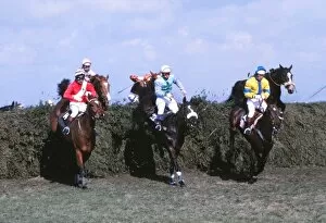 Images Dated 2011 April: Rubstic, centre, on the way to winning the Grand National