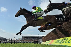 Images Dated 18th March 2011: Ruby Walsh on Kauto Star - 2011 Cheltenham Gold Cup
