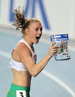 Images Dated 3rd September 2011: Sally Pearson after winning World 100m hurdles gold