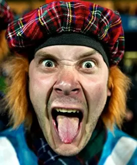 Images Dated 14th September 2011: A Scotland fan at the 2011 Rugby World Cup