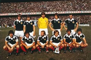 Images Dated 19th August 2010: Scotland team vs. Argentina, 1977