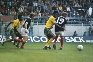 Images Dated 13th April 2010: Scotland take on Zaire at the 1974 World Cup