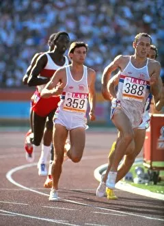 1984 Los Angeles Olympics Collection: Seb Coe & Steve Ovett at the 1984 Olympics