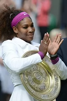 Images Dated 7th July 2012: Serena Williams - 2012 Wimbledon Womens Champion
