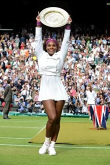 Images Dated 7th July 2012: Serena Williams - 2012 Wimbledon Womens Champion
