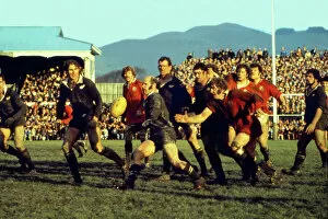 Images Dated 23rd October 2011: Sid Going hoists a kick against the Lions in 1977