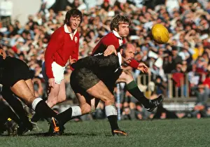 Sid Going of the Maoris and Dougie Morgan of the Lions - 1977 British Lions Tour to New Zealand