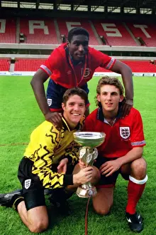 The Spurs player who won the 1993 European U18 Championship with England - Sol Campbell, Darren Caskey and Chris Day