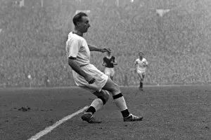 Images Dated 23rd October 2012: Stanley Matthews crosses for Blackpool on his 43rd birthday