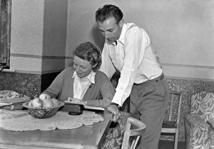 Stanley Matthews at home