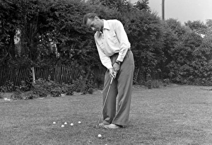 Stanley Matthews at home