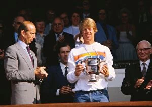 Images Dated 6th July 2011: Stefan Edberg - 1983 Wimbledon Boys Singles Champion