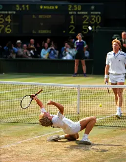 Stefan Edberg wins the 1988 Wimbledon Mens Singles title