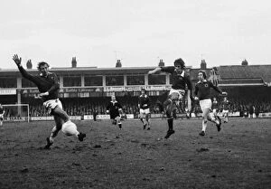 Images Dated 25th August 2011: Steve Finnieston scores on his debut for Chelsea in 1975