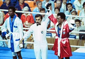 Images Dated 22nd December 2010: Sugar Ray Leonard wins Olympic gold
