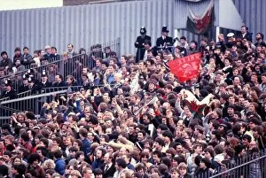 Images Dated 9th September 2011: Swansea City fans at Highbury in 1982