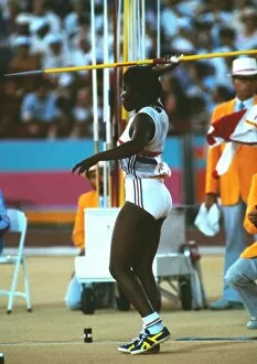 1984 Los Angeles Olympics Collection: Tessa Sanderson - 1984 Los Angeles Olympics